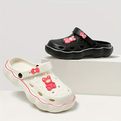 Women's Bear Garden Clogs Hollow Out Slide Shoes