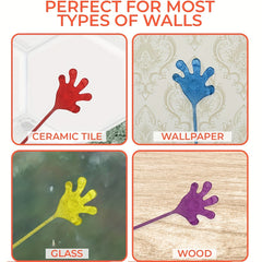 24pcs Glitter Sticky Hands for Kids Sensory Fidget Toy