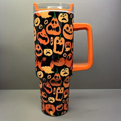 40oz Halloween Stainless Steel Insulated Water Cup Large Capacity Leakproof Cup