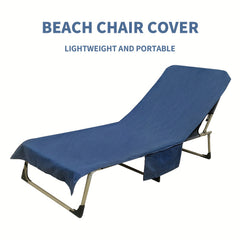 HiTurbo Beach Chair Cover Thin Quick Dry Chaise Lounge Towel