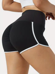 Ruched Hip Lifting Fitness Shorts