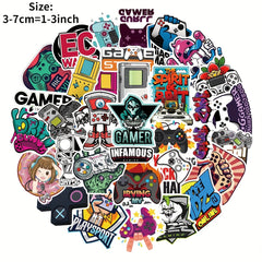 50pcs Retro Game Doodle Stickers Waterproof DIY Creative Decorative Stickers