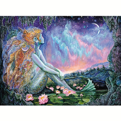 Mermaid Pool Wooden Puzzle for Adults - Creative Gift for Teenagers