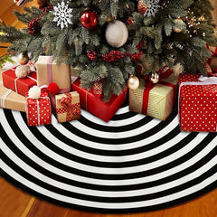 Christmas Tree Skirt Annual Rings Tree Mat Xmas Party Decorations