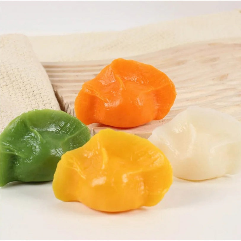 4pcs Simulated PVC Dumplings Variety Pack for Event Decor and Photography