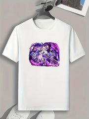 Anime Pattern Print Men's Sports T-shirt - Fitness Outdoor Clothing