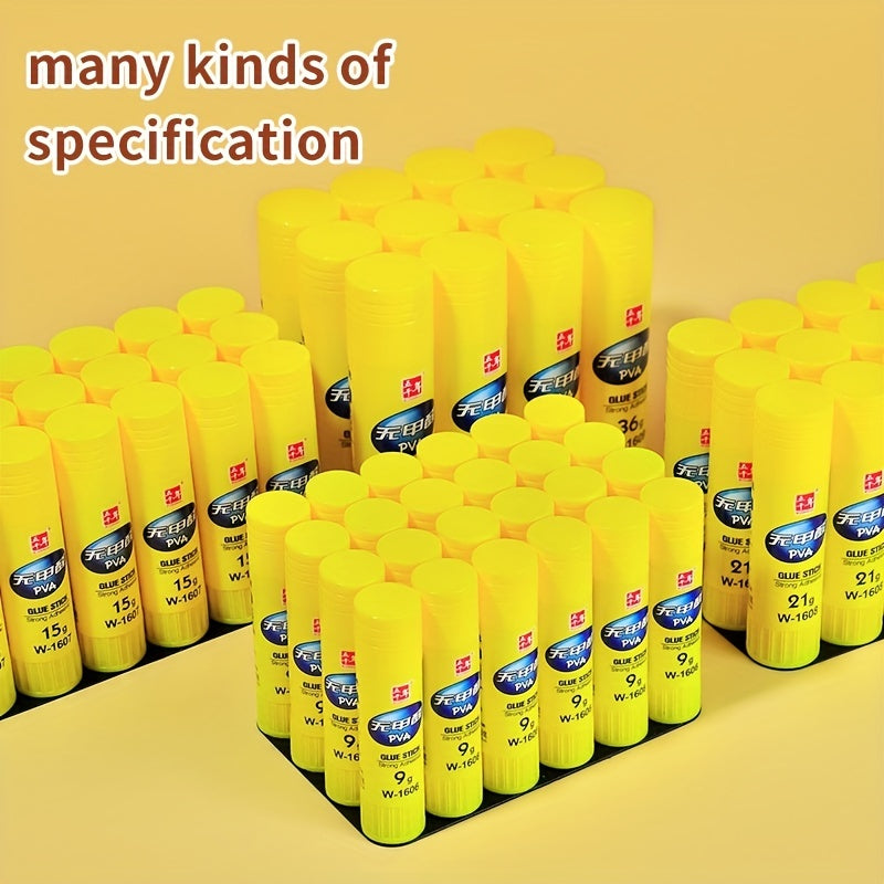 6pcs 1.26oz Colorless Glue Stick Washable Safe School Supplies
