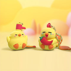 Cartoon Chicken Dll Keychain Bag Car Key Pendant Halloween Gift
