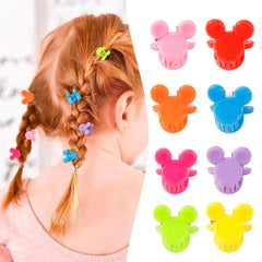 100pcs Cartoon Mouse Mini Hair Clip Hair Accessories For Girls Kids