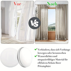6 Pcs Magnetic Curtain Weights Plastic Heavy Duty No Sew Shower Curtain Magnets