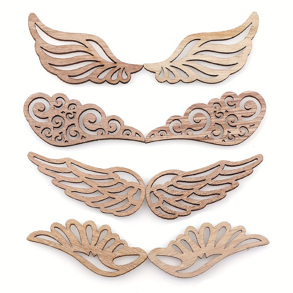 40pcs Wooden Wings for Crafts & Accessories