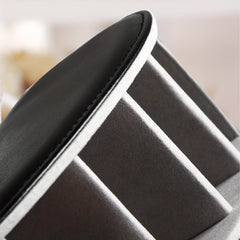 TV Remote Control Holder 5 Compartments PU Leather Remote Caddy Storage Box