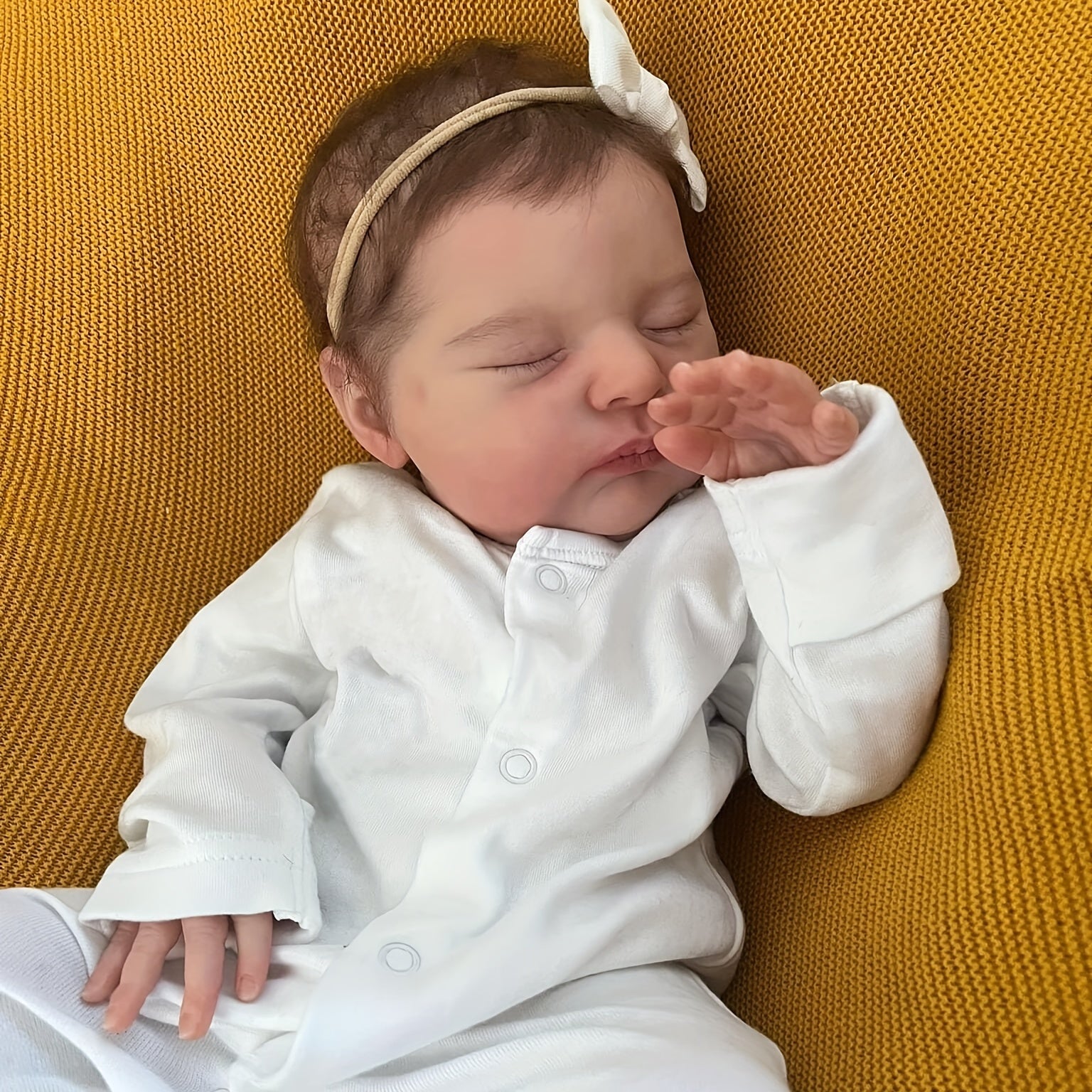 19' Newborn Baby Reborn Doll with 3D Skin, Top Makeup