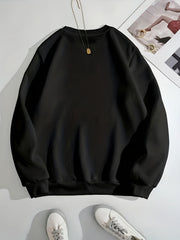 Letter Print Pullover Sweatshirt for Women
