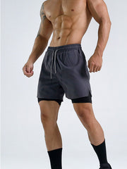 Men's Double Lined Slim Fit Compression Shorts