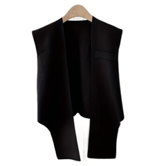 Green Elastic Wrap Vest Sleeveless Shawl for Women