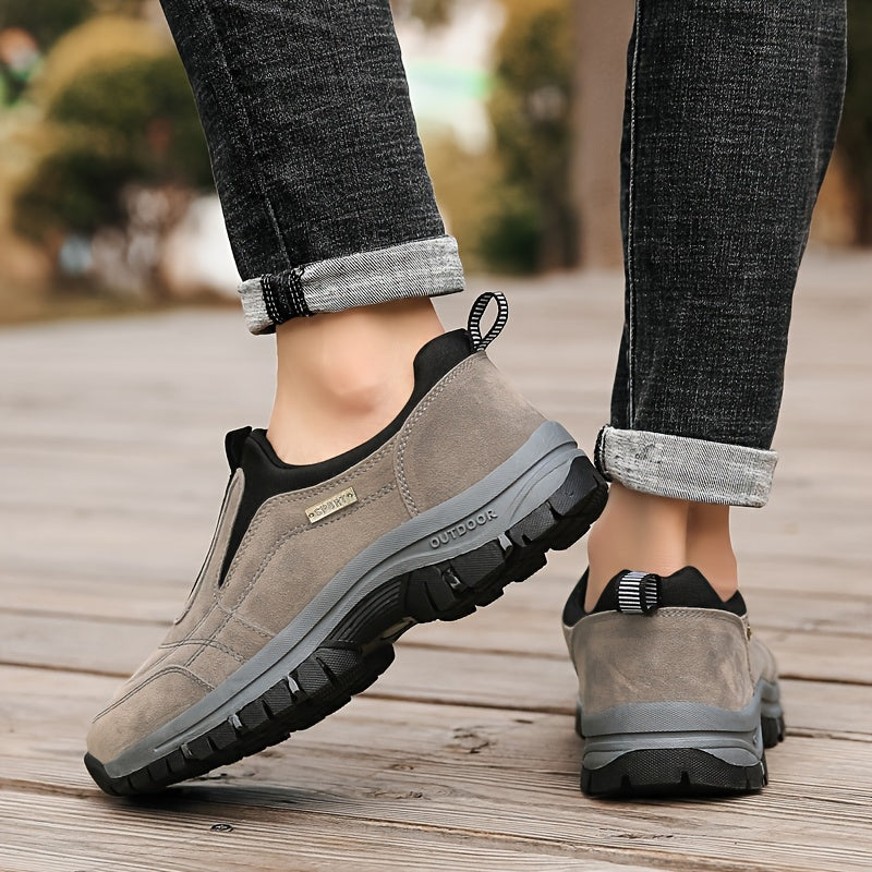 Men's Lightweight Slip On Hiking Shoes Non Slip Outdoor