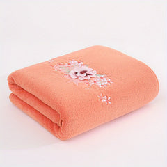 Soft Coral Fleece Bath Towel Quick Dry Absorbent Skin Friendly 55x27in