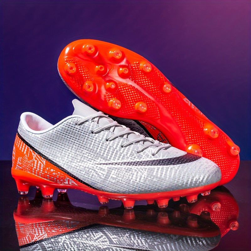 Youth AG Soccer Shoes Spike Anti-Skid Breathable Training Football Cleats