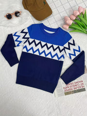 Boys Double Layer Thick Warm Pullover Sweater