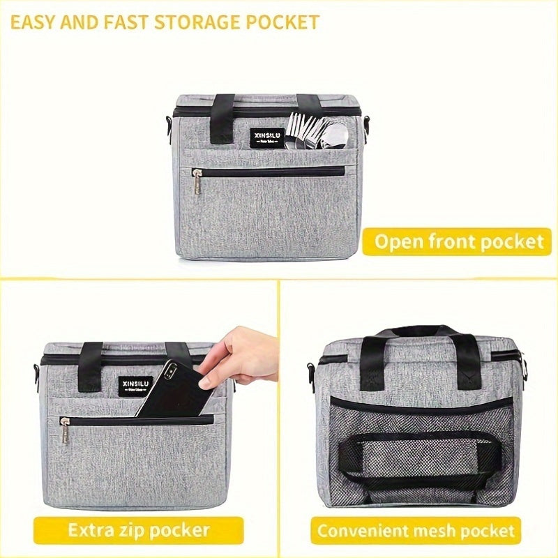 XINSILU Insulated Lunch Bag Ice Pack Leakproof Cooler Tote