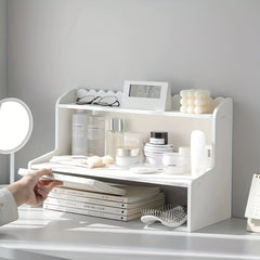 Double Layer Heightening Storage Rack for Office and Dorm