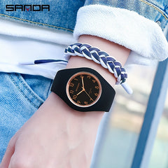 SANDA Kids Watch Quartz Silicone Waterproof Gift 12+