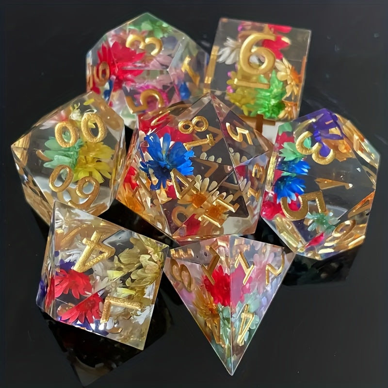 7pcs Resin Dice Set for Board Game