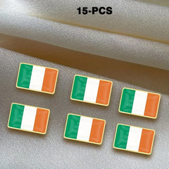 St Patrick's Irish Flag Brooch Unisex Accessory for Suits Jackets Hats