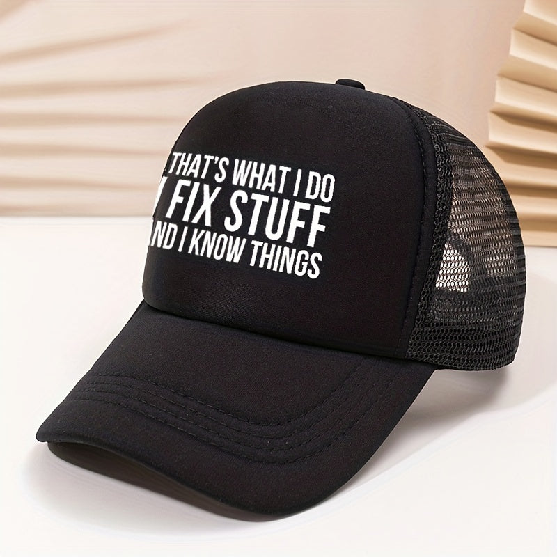 Hip Hop Mesh Trucker Hat Sunscreen Dad Cap