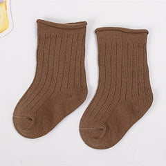 5 Pairs Baby Girls Breathable Comfy Socks for Spring Autumn Winter