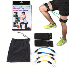 6pcs Leg Trainer Elastic Rope for Squat & Strength Training