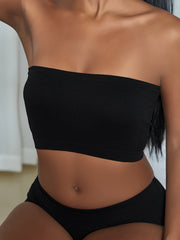 3pcs Strapless Bandeau Bras Soft Everyday Bra Women's Lingerie