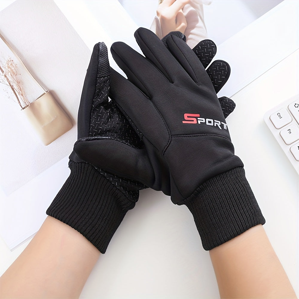 Anti Slip Winter Gloves Full Finger Thermal Touch Screen Ski Snowboard Liners