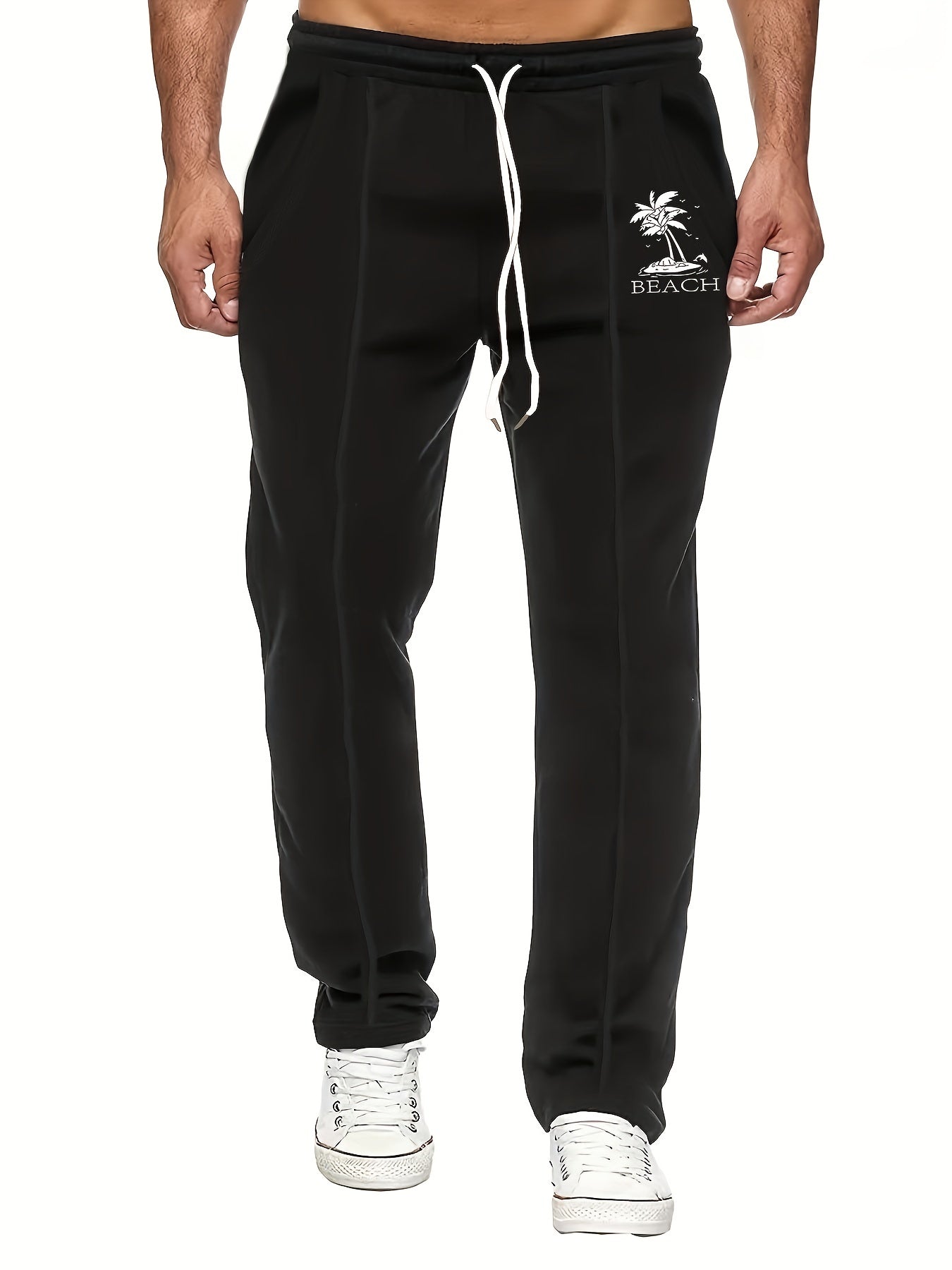 Coconut Pattern Joggers Men's Casual Loose Fit Drawstring