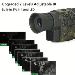 HD NV1000 Night Vision Monocular Infrared Camera 5X Digital Zoom