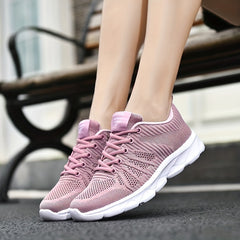 Men's Mesh Running Shoes Breathable Sneakers Lace Up