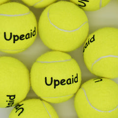 3pcs Lemon Yellow Printing Tennis Ball, High Elasticity