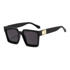 Vintage Square Sunglasses Women's Transparent Eyeglasses UV Protection