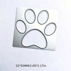 Cat Paw Die Cuts Dog Paw Cutting Die Stencil Cat Claw Embossing Stencil
