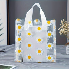Small Daisy Gift Bag PVC Carrying Bag Cosmetics Clothes Holiday Accessories