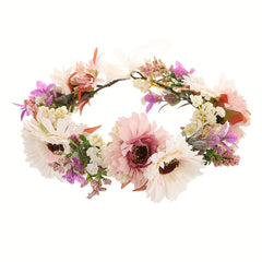Kids Rose Wreath Hair Accessory for Fairy Girls