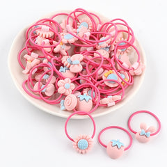 20pcs Cartoon Hair Ties: Brighten Up Your Look with Fun Accessories