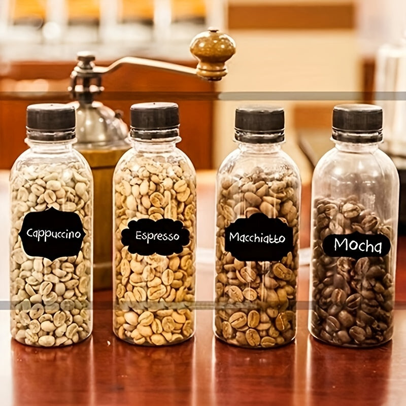36pcs Reusable Food Storage Container Labels Waterproof Blackboard Sticker