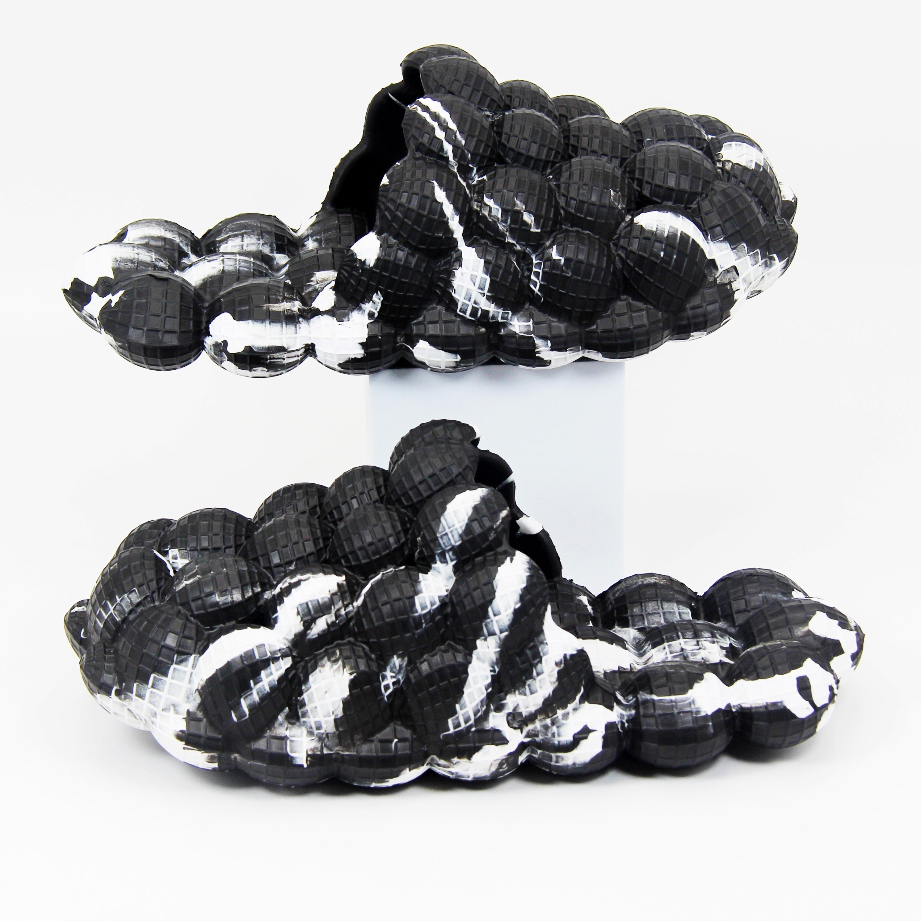 Men's Massage Bubble Slides Non-Slip Spa Slippers