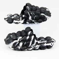 Men's Massage Bubble Slides Non-Slip Spa Slippers