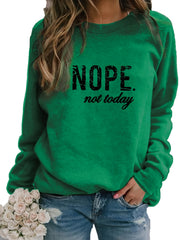 Letter Print Pullover Sweatshirt Casual Long Sleeve Crew Neck Sweatshirt