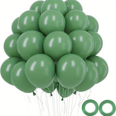100pcs Olive Green Balloons for Birthday Baby Shower Wedding