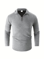 Men's Stand Collar Zip Sweatshirt