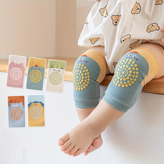 2 Pairs Baby Boys Cartoon Knee Pads Non Slip for Infant Toddlers